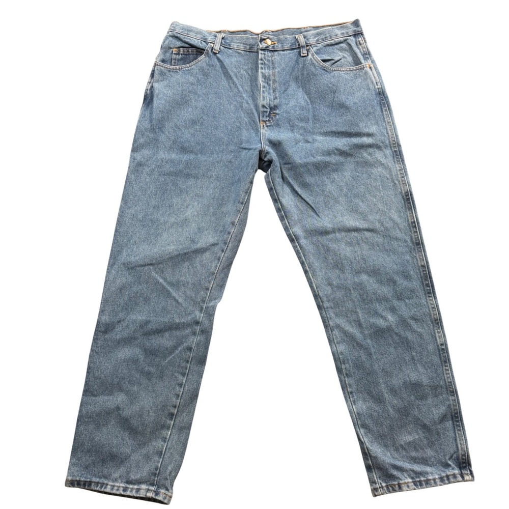 Rustler Regular Fit Jeans Mens 38x30 Denim Straight Leg Workwear Utility Classic